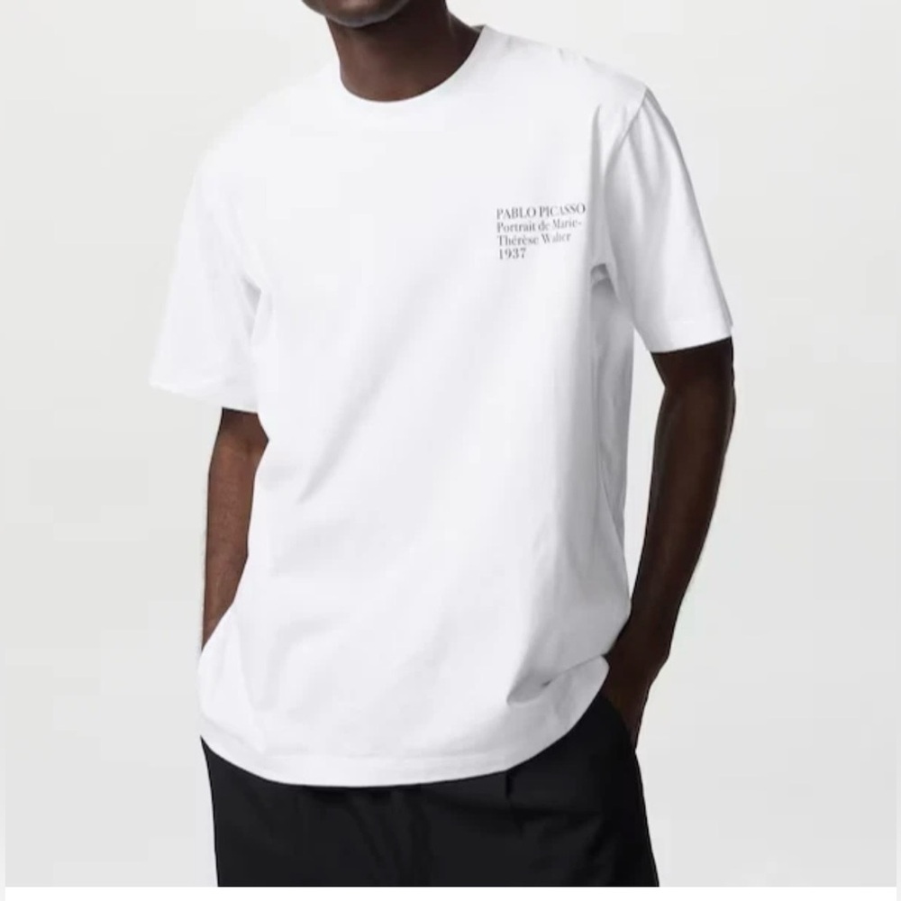 Uniqlo UT Pablo Picasso Men's White T-Shirt XL Portrait Marie-Thérèse Walter
